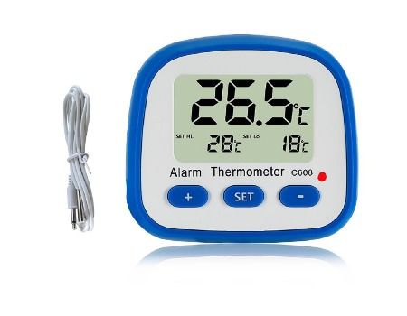Electronic Temperature Home Digital Thermometers in//Out ℃//℉ LED Freezer Alarm