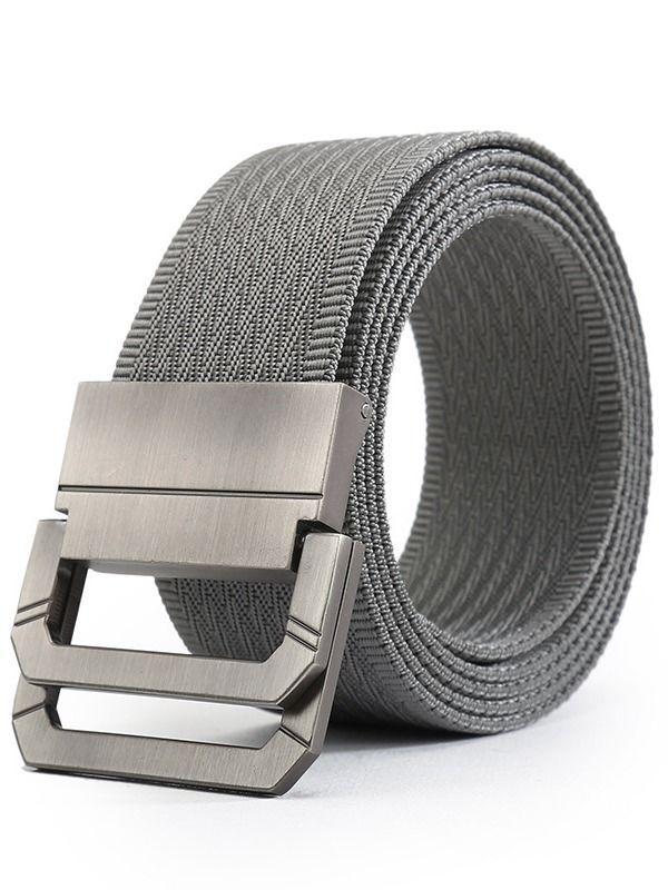 Burberry Double D-ring Leather Belt In Military Green