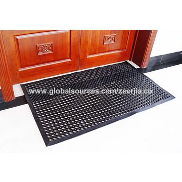 China Rubber Kitchen Mat With Bevel Edge Rubber Mat With Drainage