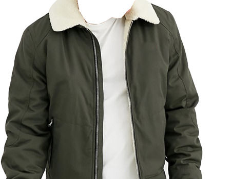 mens borg collar bomber jacket
