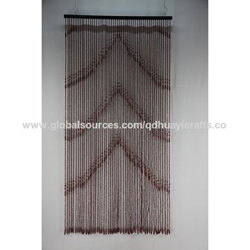 China Door Curtain Made Of Cotton Rope Sorghum Stalk Wooden