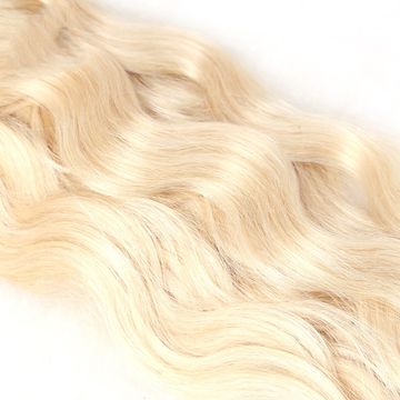 China Pure 613 Platinum Blonde Color Brazillian Natural Wave