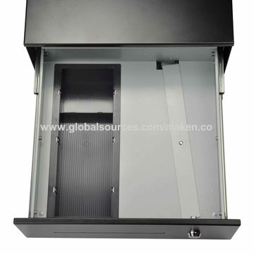 China Black Small Pos Cash Drawer Three Locks Electronic Manual