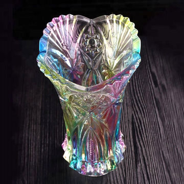 China Crystal Glass Vase For Home Weddings Decoration Custom Size