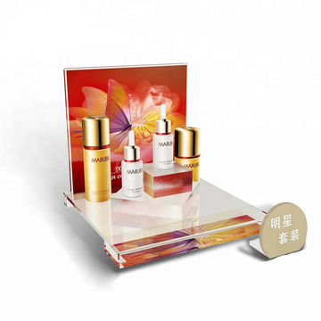 China Acrylic Countertop Cosmetic Display Stand Custom L Shape