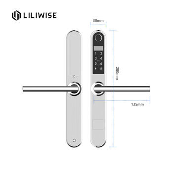 China Stainless Steel Smart Fingerprint Aluminum Door Lock For
