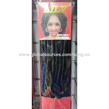 China Color Red Soft Dreads Hot Sale Synthetic Hair Extension
