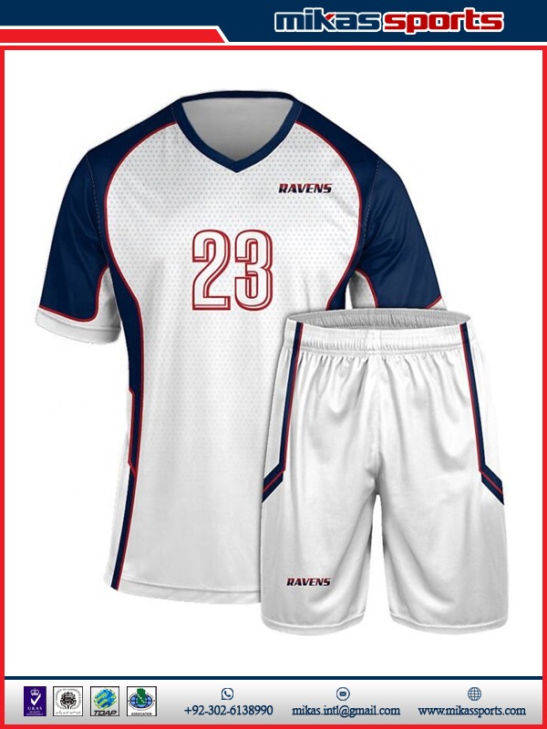 Custom Red White Sublimation Soccer Uniform Jersey Youth Size:120