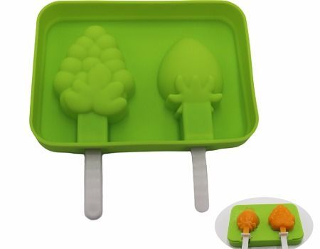 Wholesale DIY Christmas Tree Ice Pop Silicone Molds 