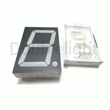 China0.8-inch single digit LED display amber color 605nm on Global Sources