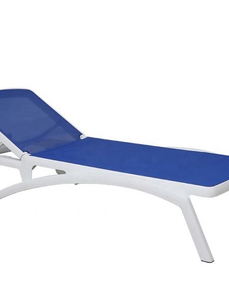 Concurrenten bungeejumpen Verliefd Patio Furniture Outdoor glass fiber frame Chaise Lounge with blue Mesh  Seat, Patio chaise lounges - Buy China Patio chaise lounges on  Globalsources.com