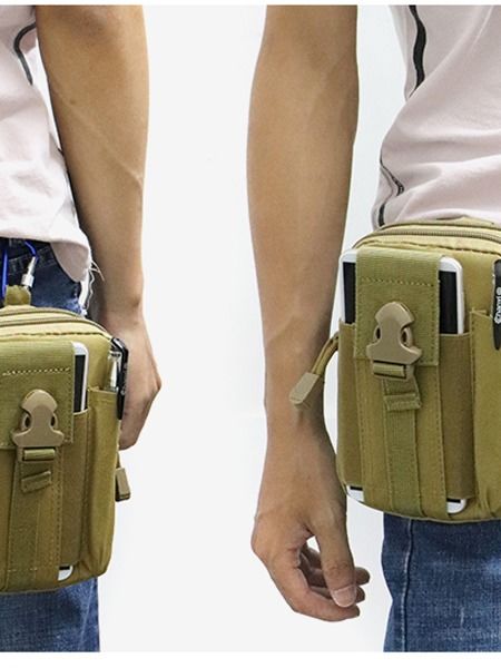Tactical Molle Belt Waist Bag Pack Military Pouch Waist Fanny Pack Phone Pocket 