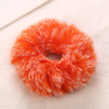 China Fashion Imitation Rabbit Hair Plush Hair Ties Colorful Hair