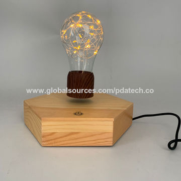 lampe à lévitation électromagnétique : lampe rotative sans contact