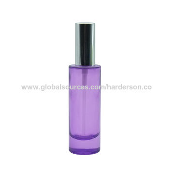 China Glass 50ml Room Spray Bottles Empty Decorative Cylinder