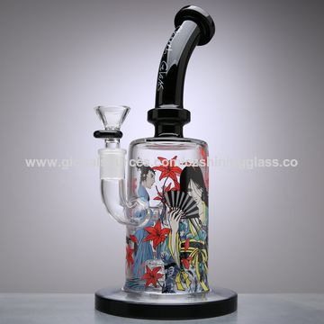 China Tree branches perc diffuser design glass smoking water pipe ...