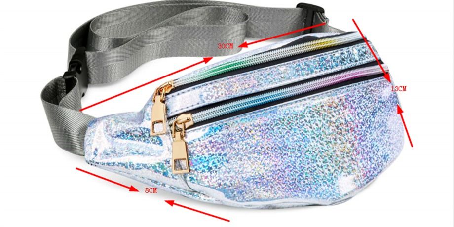 shiny fanny pack