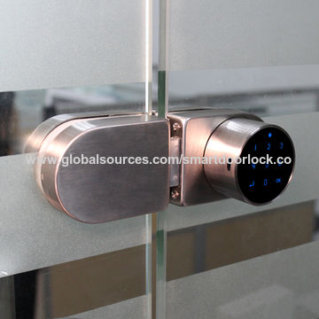China Smart electronic office sliding glass door lock safely commercial ...