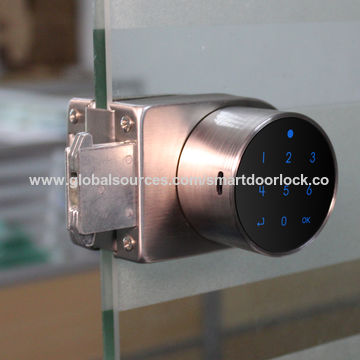 China Smart electronic office sliding glass door lock safely commercial ...