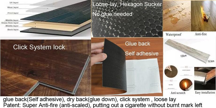 Vinyl Flooring 2mm Pvc Floor Tile, How To Install Self Locking Vinyl Tile Flooring