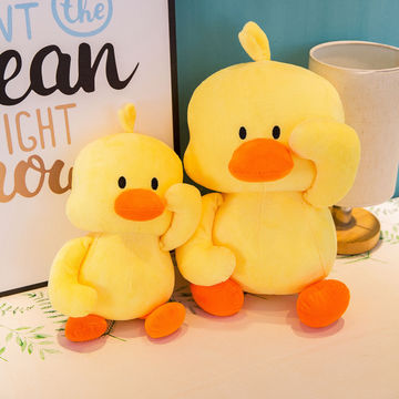 Pato de peluche de juguete, pato amarillo grande, muñeco de peluche,  almohada de animales de peluche, regalo de cumpleaños para bebés, niños y  niñas Ho