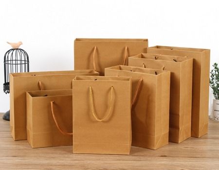 Download Retail Paper Bag With Rope Handle Kraft Paper Bags Promotion Paper Gift Bags Custom Logo Welcome Global Sources