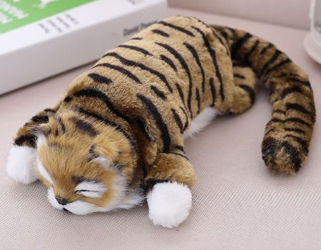 lifelike stuffed cat