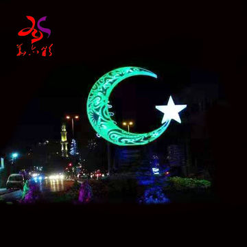 China LED Ramadan white moon motif light room or outdoor lighted ...