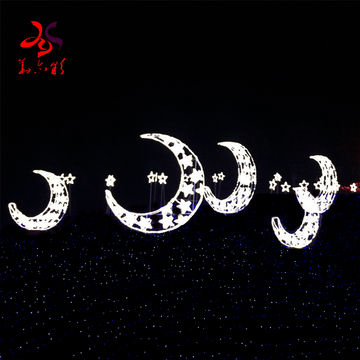 China LED Ramadan white moon motif light room or outdoor lighted ...