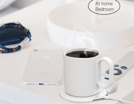 Qi 15W Wireless Fast Charging Pad & Inductive Coffee Mug Heater