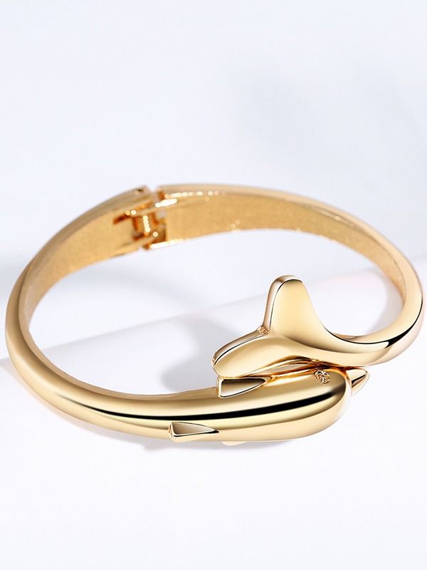 Fashion Designer Jewelry Elegent Alloy Wide Spring Cuff Bracelet