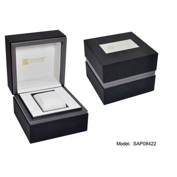 China Customize Plastic Frame Manufacturer Black Paper Watch Gift