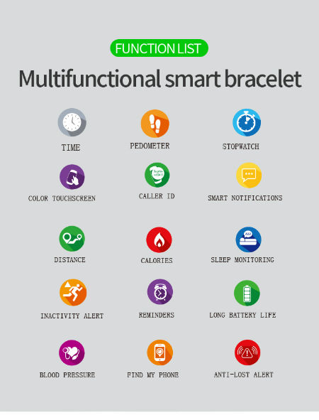 China 15 days long standby Heart Rate Fitness tracker full touch Color Screen bluetooth smart watch