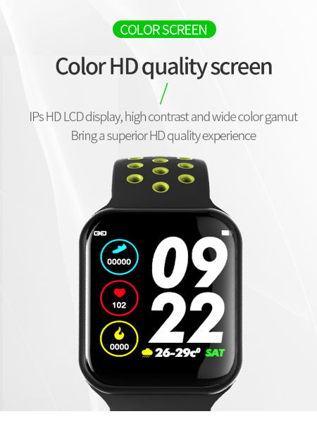 China 15 days long standby Heart Rate Fitness tracker full touch Color Screen bluetooth smart watch