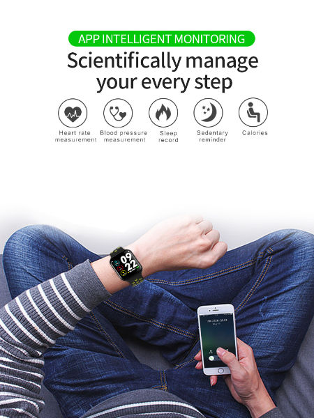 China 15 days long standby Heart Rate Fitness tracker full touch Color Screen bluetooth smart watch