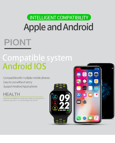 China 15 days long standby Heart Rate Fitness tracker full touch Color Screen bluetooth smart watch