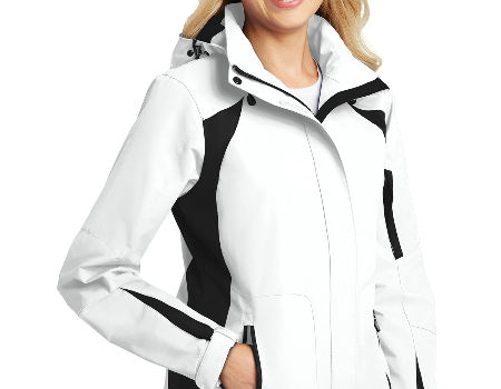 Rain jacket with hot sale two way zipper