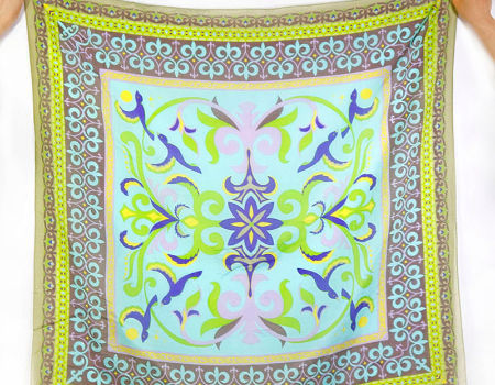 custom printed cotton scarves