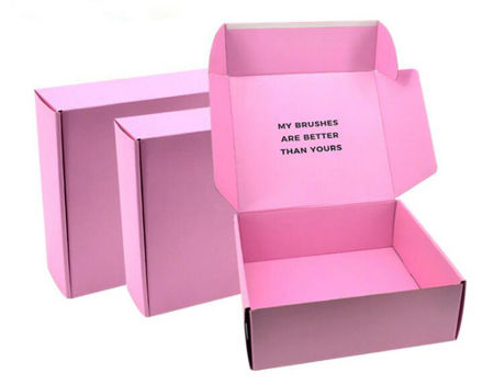 Custom Full Printing Aircraft Box Shipping Pink Mailing Packaging Boxes for  Cosmetic Brushes | Global Sources
