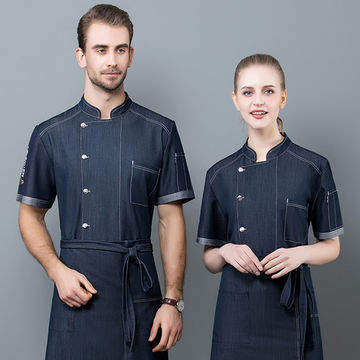 Spring Chef Clothing Restaurant Bniforms Kitchen Men&Woman Cook Bakery  Shirt Work Tops