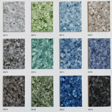 Commerical hospital colorido antibacteriano 3,0mm hoja homogénea de plástico PVC vinilo suelo