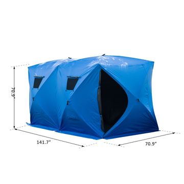 Ice Fishing Tent Waterproof Pop-up Portable Ice Fishing Shelter With  Detachable Ventilation Windows - Buy China Wholesale Fishing Tent, Fishing  Shelter