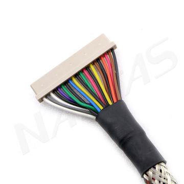 LVDS Cable 20 Pin JAE FIS20S Connector Customized Cable for LCD Panel