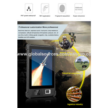 China IP68 Waterproof 4G Ruggedized Tablet 8 inch NFC Android ...
