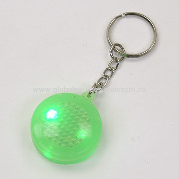 Taiwan Silicone Round LED Keychain on Global Sources,LED Keychains,keylight