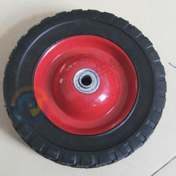 China 8 inch semi solid rubber tyre for power tiller, snow blower wheel ...