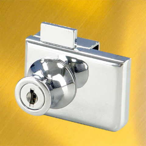 Serrure pour portes en verre double avec cylindre en alliage de zinc utilisé comme poignée for sale at factory direct price