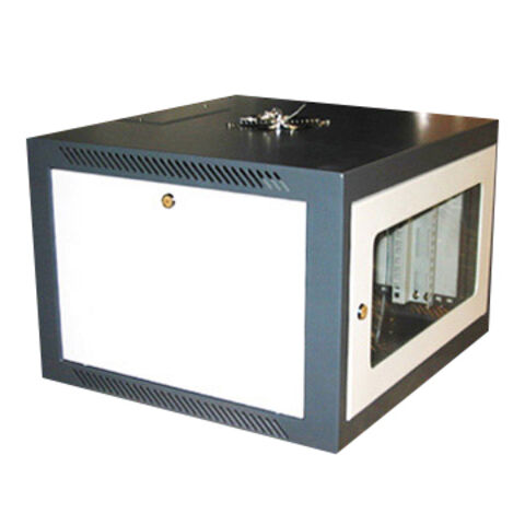 19 Inch Wall-mount Rack With Aluminum Frame Structure, The Fans On The ...
