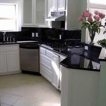 Black Galaxy Countertop With Polished Surface And 3 4 Or 1 1 4