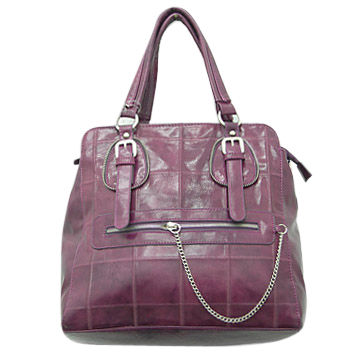 China Purple Pu Handbag With Zippered Top Customized Colors And China Handbag Bg3538 Is Supplied By Manufacturers Producers Suppliers On Global Sources Everstar Fashion Accessories Footwear Bags